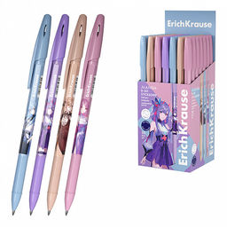Цена за 50 шт. Ручка шариковая ErichKrause R-301 Stick&Grip Manga 0.7, цвет чернил синий (в коробке по 50 шт.)