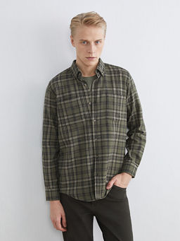 Regular Fit Uzun Kollu Ekose Erkek G?mlek