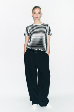 SHORT SLEEVE INTERLOCK T-SHIRT - Zara фото 12