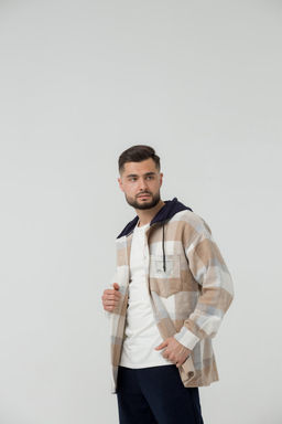 Рубашка утепленная,  толстовка c капюшоном оверсайз - Knitka wear фото 8