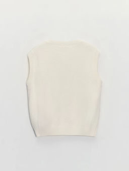 Вязаный жилет с декоративными пуговицами / Zarina  фото 2