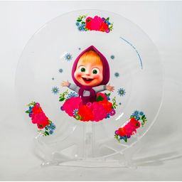 Тарелка Маша и Медведь. Малина 19,5 см арт.ММТ195-2 /МФК/