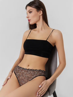 Цена за 2 штуки! Трусы женские леопардовые из сеточки - Mark formelle фото 7