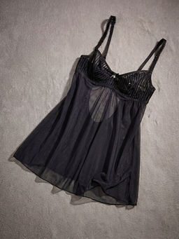 V Yaka Dantelli Babydoll