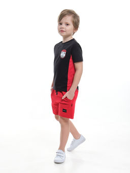 Футболка для мальчика с коротким рукавом UD 6960 черный/красный - Mini maxi фото 13
