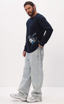 Лонгслив P521-1001-893 d.blue
