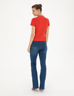 Koyu _ndigo Flare Fit Jean Pantolon - Pierre cardin фото 4