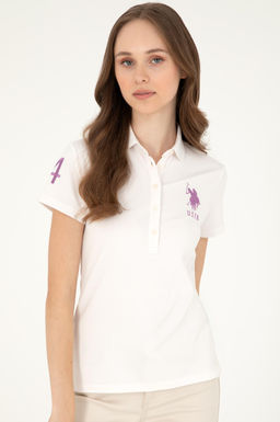 Женская базовая футболка цвета экрю Неожиданная скидка в корзине - U.s. polo assn фото 3