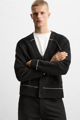 CONTRAST TRIM CARDIGAN - Zara фото 2