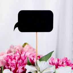 Цена за 10 шт. Топпер меловой 10 х 5,5 см