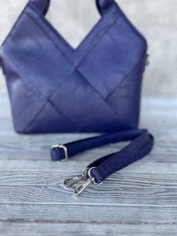 Женская сумка из эко кожи 0025 Синий - Sergio valentini фото 5