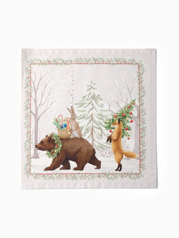 Набор новогодний «Новогоднее чудо»: скатерть 150×220 см ±3 см с ВГМО, салфетка 40×40 см-12 шт., 100% хлопок