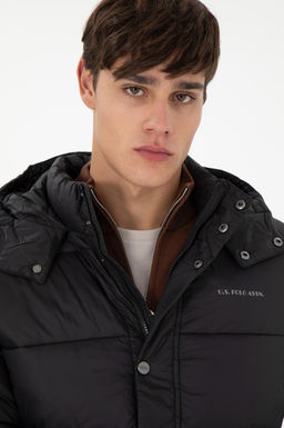 Пальто мужское U.S. Polo Assn черное из полиамида  фото 9