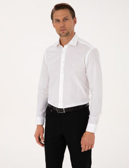 Рубашка Pierre Cardin Slim Fit белая