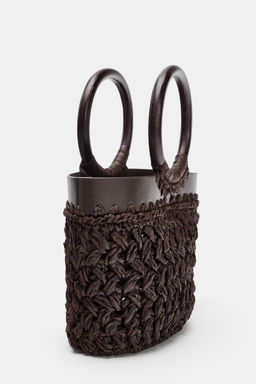 MINI CAPAZO RAFIA / Marr?n - Zara фото 5