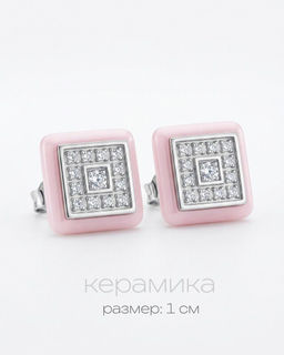 Серьги с керамикой