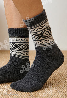 из натуральной шерсти монгольской овцы носки унисекс - Mongolka фото 8