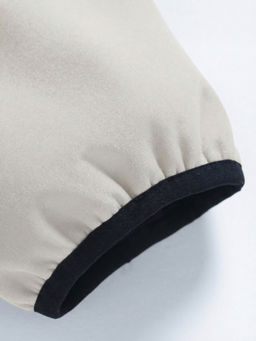 Куртка женская гибридная стёганая с капюшоном с графеновой подкладкой серого цвета 9630_1Sr