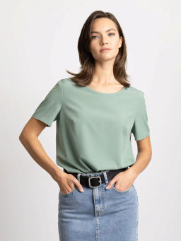 Однотонная блузка - Emka фото 2