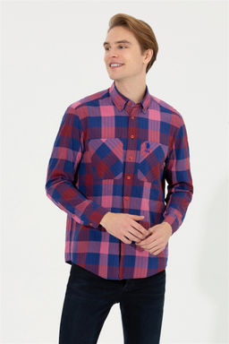 U. S. Polo Assn Мужская красная рубашка с длинным рукавом - U.s. polo assn фото 9