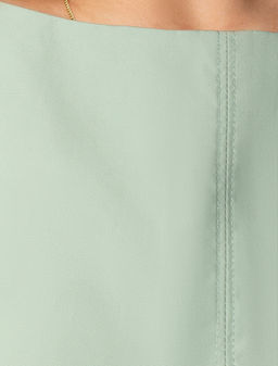 VILATTE / Платье-баллон на кулиске внизу из плотного поплина  фото 2