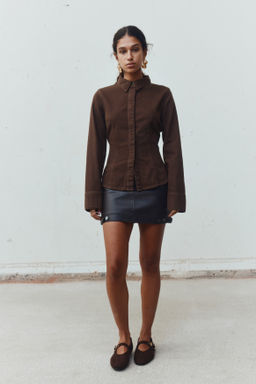 Camisa denim entallada - H&m фото 4