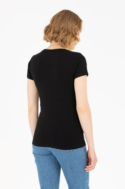 Женская черная футболка Basic - U.s. polo assn фото 5