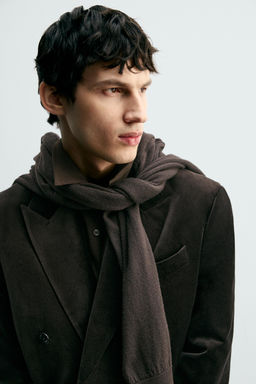 REGULAR FIT VELVET BLAZER - Zara фото 6