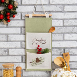 Кармашек текстильный Christmas 2 отделения, 20х41 см