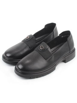 06-DHL164-1 BLACK Туфли женские (натуральная кожа)