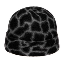 Шапка SEEBERGER арт. 18434-0 BOILED WOOL BEANIE (черный / серый)