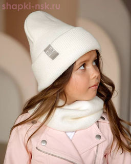 PQ 18 PD 18 Комплект для девочки (колпак+снуд) (52-54)