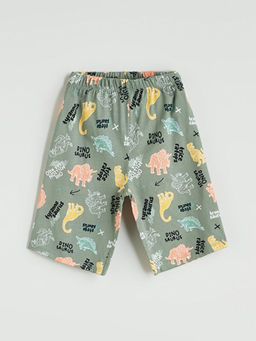 Beli Lastikli Bask?l? Erkek ?ocuk Pijama Alt