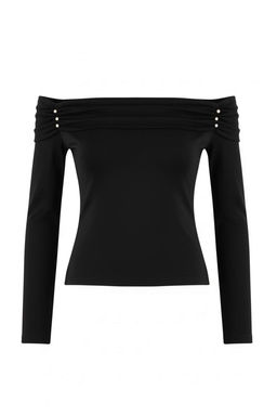 Ekru Aksesuar Detayl? Carmen Yaka Fitted/Vucuda Oturan Orme Bluz TWOAW26BZ00285 - Trendyolmilla фото 11