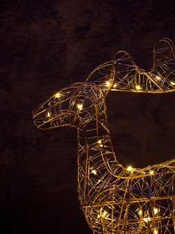 Фигура световая «Олененок», 49×27×9 см, 30 LED, батарейки ААх3 (не в компл.), свечение тёплое белое
