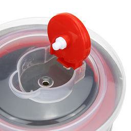 Банка для сыпучих продуктов из нержавеющей стали 1л, д10см, h15см, крышка пластмассовая с пароотводом, цветной корпус, фиолетовый, в коробке (Китай) - Домашняя мода фото 5