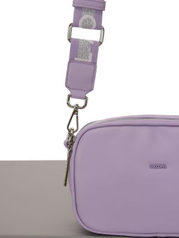 LACCOMA сумка Торри-Ф826-сиреневый эко кожа хлопок  фото 4