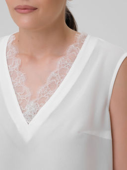 Блузка с кружевом - Stilla фото 5