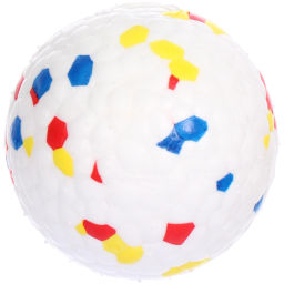 Цена за 2 шт. Игрушка - мячик сверх прочный для собак "ЗУБОЧИСТКА", цвет как на фото, d-6,5см (лейбл)