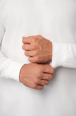 Мужской базовый лонгслив-поло Happyfox