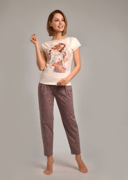 Комплект с брюками СЕЛИН (темно лиловый 4/1) - Ивановская трикотажная компания фото 2