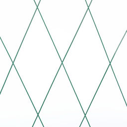 Шпалера, 170×50×1 см, металл, зелёная, «Бабочка»