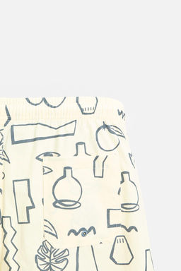 LONG SWIMMING TRUNKS WITH OBJECT PRINT - Zara фото 4