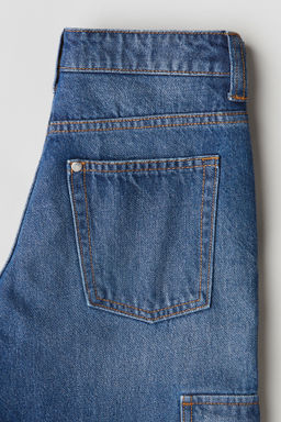 Vaquero cargo con forro de punto Loose Fit - H&m фото 3