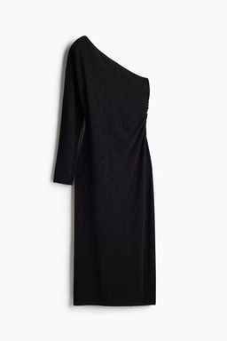Glittery one-shoulder dress - H&m фото 6