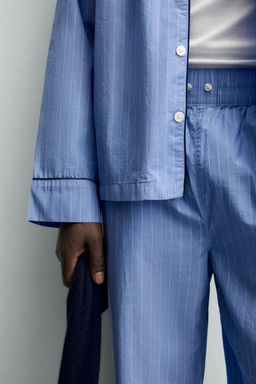 SET PIJAMA ESTRUCTURA VIVOS CONTRASTE / Azul - Zara фото 7