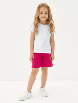 Темно-розовые шорты для девочки - Kogankids фото 3