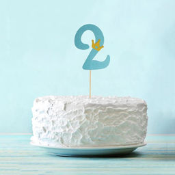 Цена за 15 шт. Топпер для торта «Цифра 2», МИКС