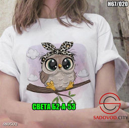 Футболка женская с совой - Bruno фото 2