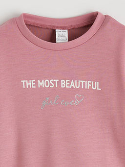 Bask?l? K?z Bebek Soft Touch Sweatshirt